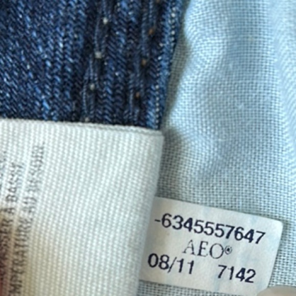 Y2K American Eagle low rise boot cut Denim Jeans size 6 - Picture 7 of 9